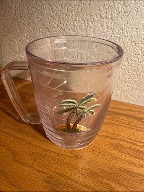 Tervis Clear Palm Tree Acrylic Travel Mug - Beach Embroidery
